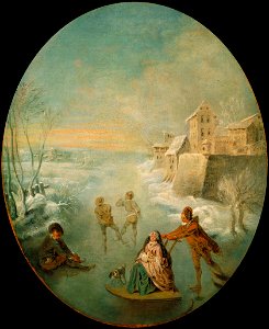Jean-Baptiste Pater - Winter - Google Art Project. Free illustration for personal and commercial use.