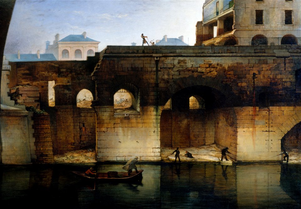 Jean-Charles Geslin - Démolition de l'ancien Hôtel-Dieu , les cagnards - P1360 - Musée Carnavalet