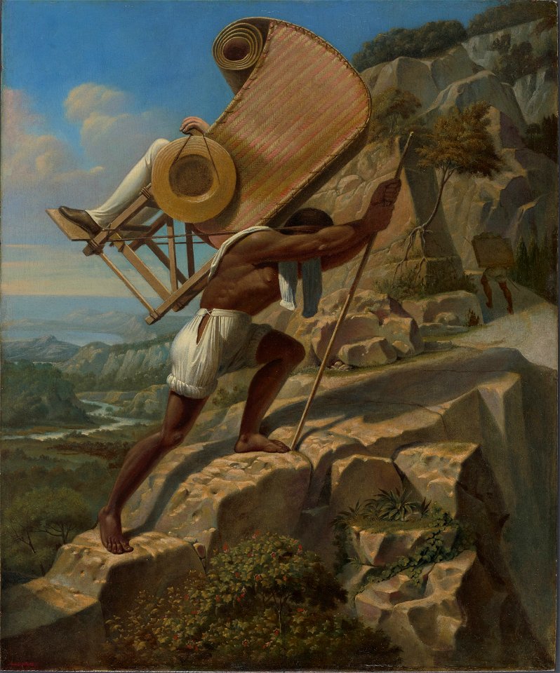 Jean-Frédéric Waldeck - The Artist Carried in a Sillero over the Chiapas from Palenque to Ocosingo, Mexico - 2014-147 - Princeton University Art Museum