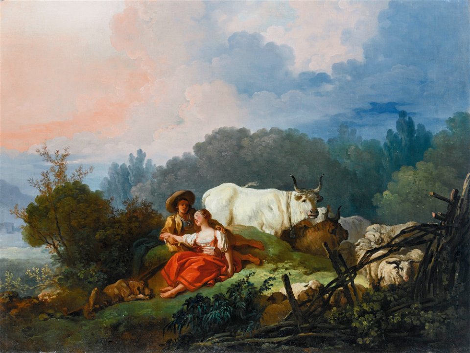 Jean-Honoré Fragonard (1732–1806) A pastoral landscape