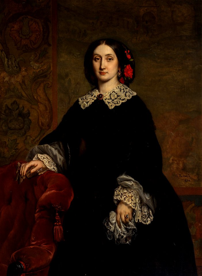 Jean-François Portaels - Mme Féréole Fourcault née Emma Manilius