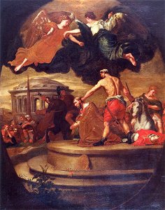 Jean-Guillaume Carlier , Martelaarschap van Sint-Dionysius (kopie van schilderij in KMKG, Brussel), Grand curtius, Luik