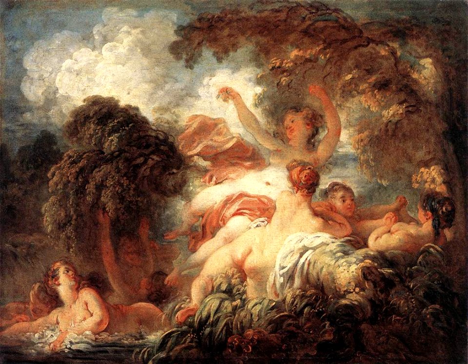 Jean-Honoré Fragonard - The Bathers - WGA8074