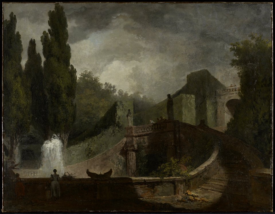 Jean-Honoré Fragonard - The Grand Staircase of the Villa d'Este at Tivoli - 2001.235 - Minneapolis Institute of Arts