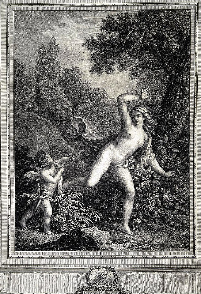 Jean-Jacques Avril - Cupidon poursuivant son innocence