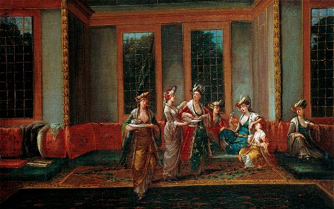 Jean-Baptiste Vanmour - Women Drinking Coffee - Google Art Project