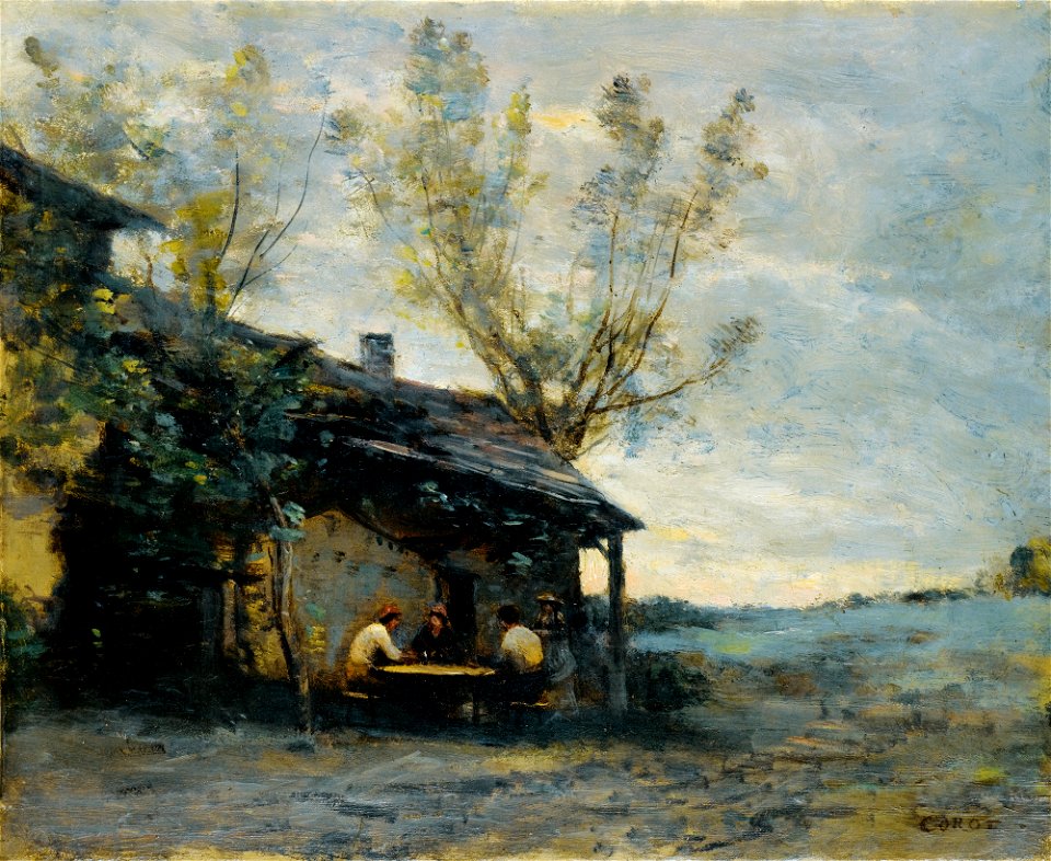 Jean-Baptiste-Camille Corot - Un café à Vaugirard