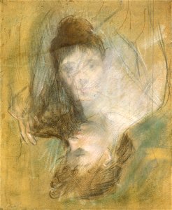Jean-Louis Forain - Sketch of a Woman - 1943.3.26 - National Gallery of Art. Free illustration for personal and commercial use.