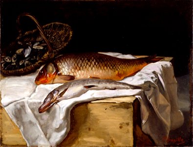 Jean-Frederic Bazille - Still Life with Fish - 1988.9 - Detroit Institute of Arts