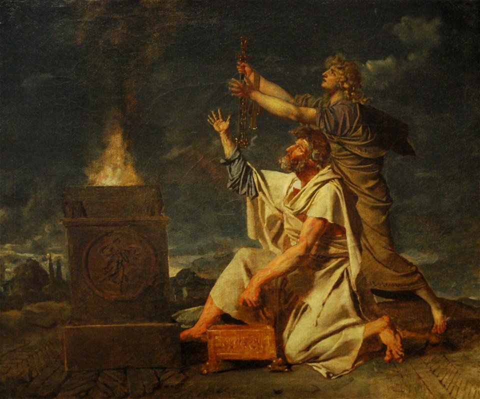 Jean-Germain Drouais - Jeune guerrier accompagné