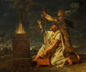 Jean-Germain Drouais - Jeune guerrier accompagné