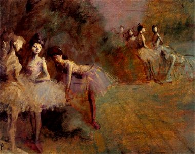 Jean-Louis Forain Dancers Resting. Free illustration for personal and commercial use.