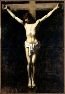 Jean-Jacques Henner - Christ en croix - PPP188 - Musée des Beaux-Arts de la ville de Paris. Free illustration for personal and commercial use.