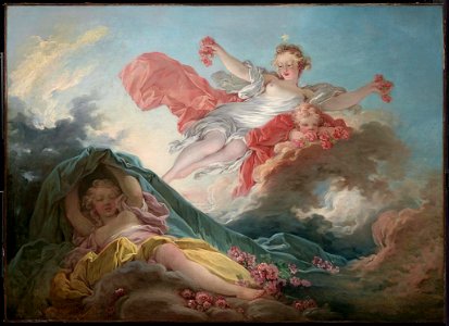 Jean-Honoré Fragonard - Aurora Triumphing over Night - 2013.62 - Museum of Fine Arts. Free illustration for personal and commercial use.