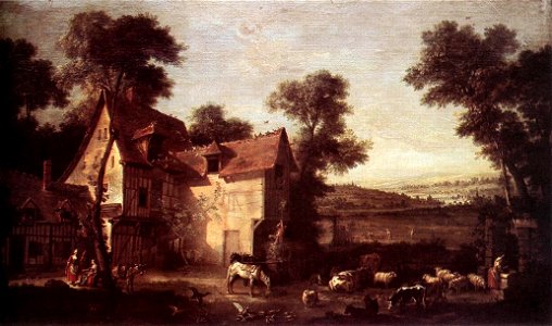 Jean-Baptiste Oudry - Farmhouse - WGA16779
