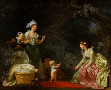 Jean-Honoré Fragonard - The First Steps - 1961.166 - Fogg Museum