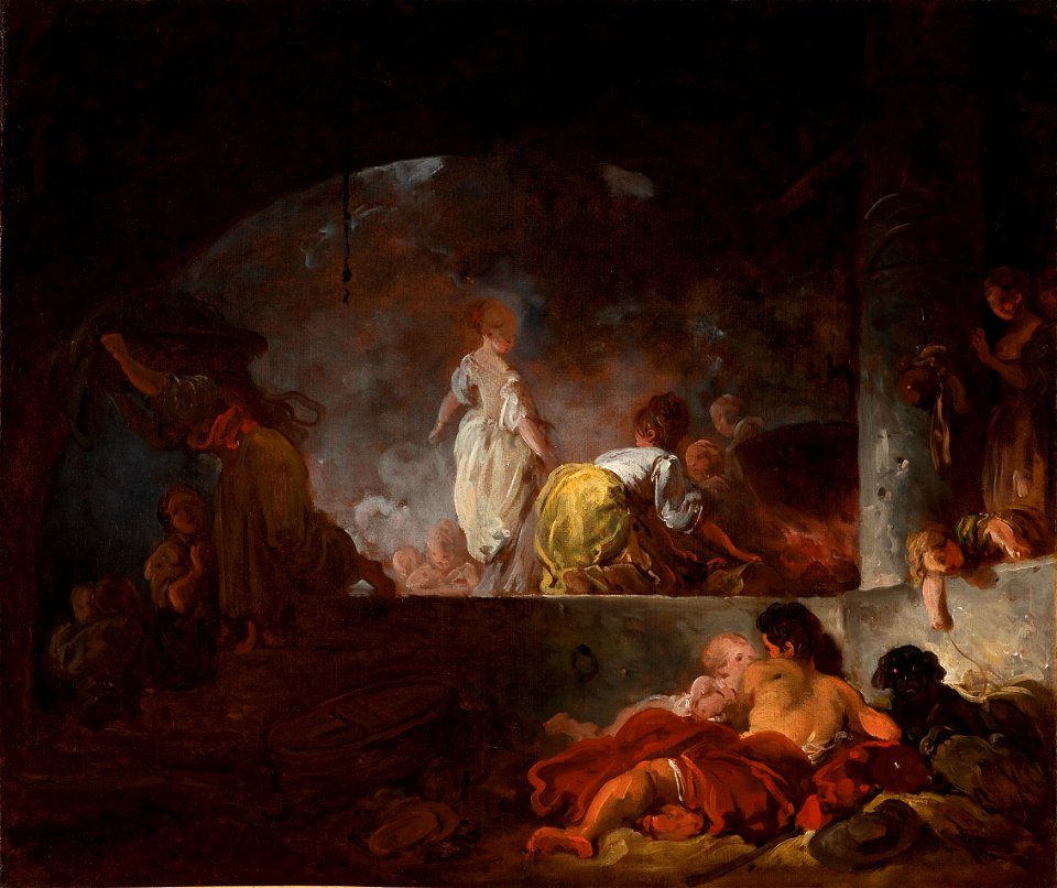 Jean-Honoré Fragonard - The Laundresses - 76-1937 - Saint Louis Art Museum