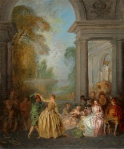 Jean-Baptiste Pater - Dancers in a Pavilion - 1938.392 - Cleveland Museum of Art