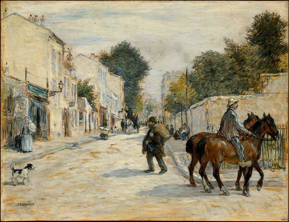 Jean-François Raffaëlli - Street Scene (Rue à Levallois) - 23.533 - Museum of Fine Arts