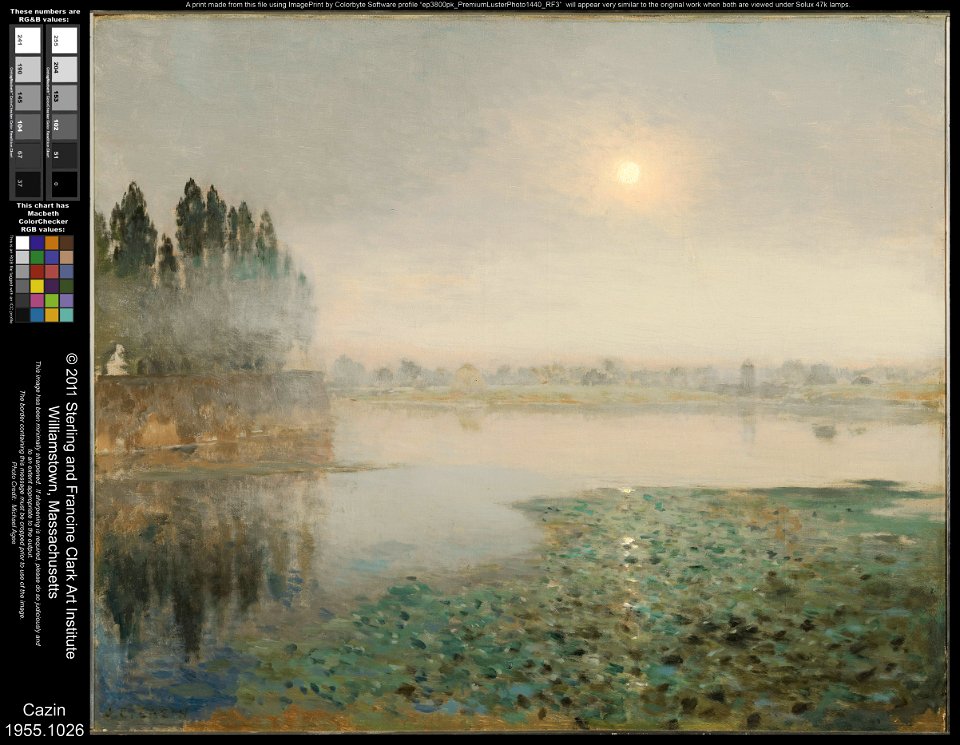 Jean-Charles Cazin - Mist on the River - 1955.1026 - Clark Art Institute
