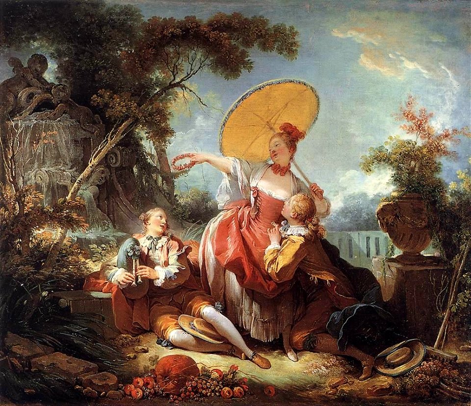 Jean-Honoré Fragonard - The Musical Contest - WGA08052