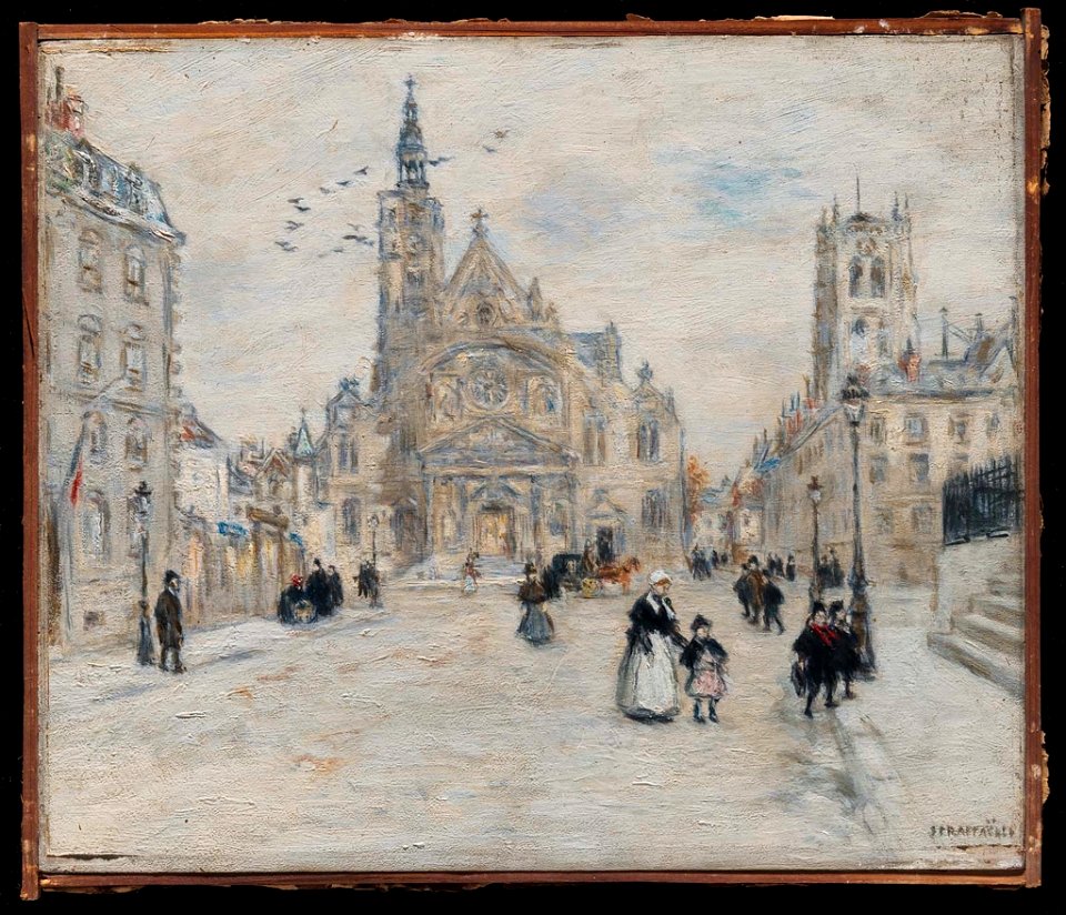 Jean-François Raffaëlli - St.-Etienne-du-Mont, Paris - 23.524 - Museum of Fine Arts