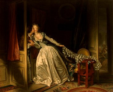 Jean-Honoré Fragonard - The Stolen Kiss - WGA8083