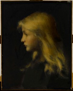 Jean-Jacques Henner - Fillette blonde - PPP194 - Musée des Beaux-Arts de la ville de Paris. Free illustration for personal and commercial use.