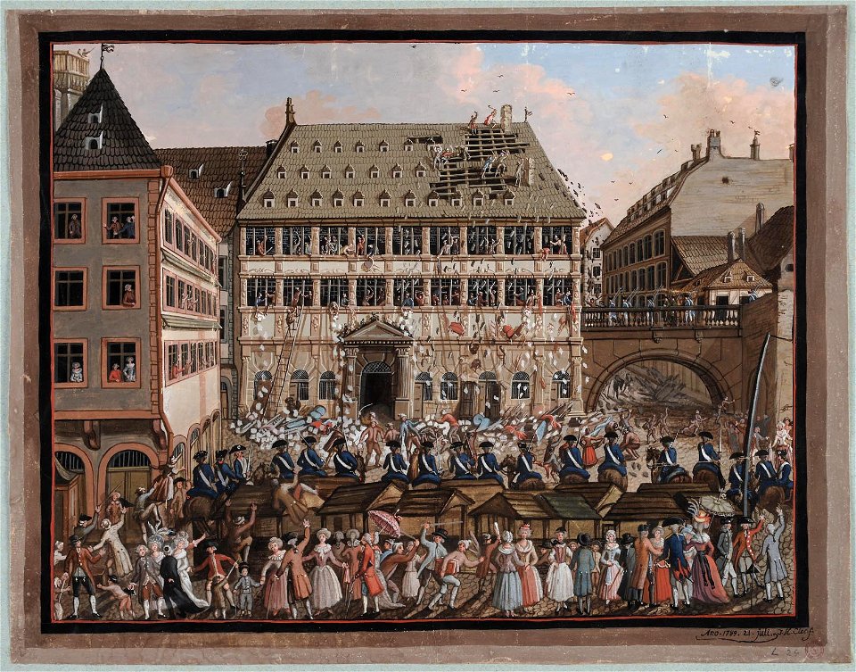 Jean-Henri Cless Pillage de l'hotel de ville de Strasbourg, inv. 77.985.0.427