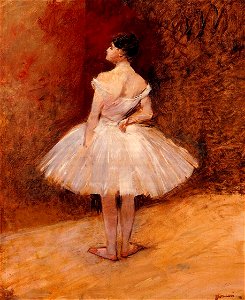 Jean-Louis Forain Standing Dancer. Free illustration for personal and commercial use.