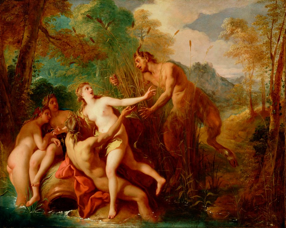 Jean-François de Troy (French - Pan and Syrinx - Google Art Project