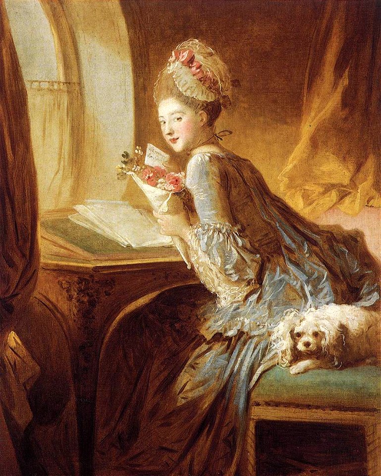 Jean-Honoré Fragonard - La lettre d'amour