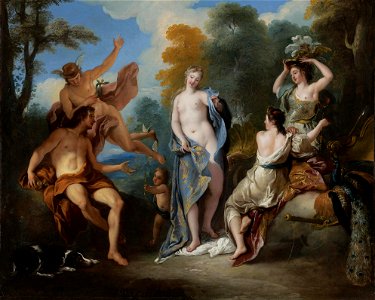 Jean-François de Troy - The Judgement of Paris - WGA23085. Free illustration for personal and commercial use.
