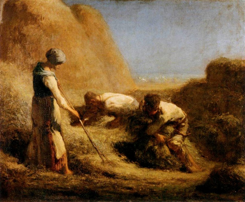 Jean-François Millet (II) - Trussing Hay - WGA15689