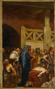 Jean-Paul Laurens - La mort de sainte Geneviève - gauche
