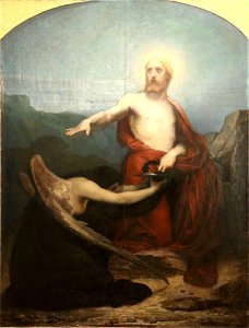 Jean-Paul Laurens-Le Christ au jardin des oliviers