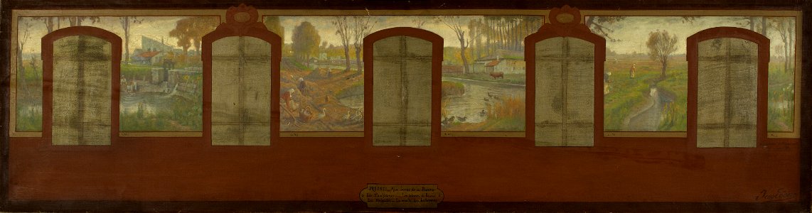 Jean-Joseph Enders - Esquisse pour la mairie de Fresnes - Les bords de la Bièvre - PPP3988 - musée des Beaux-Arts de la ville de Paris - 2