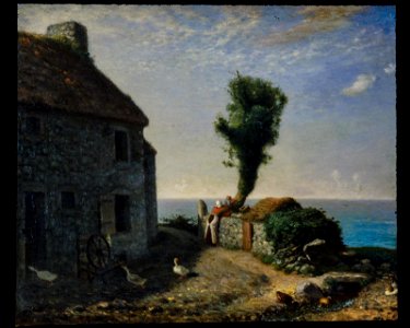 Jean-François Millet - End of the Hamlet of Gruchy - 17.1501 - Museum of Fine Arts