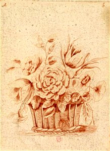 Jean-Jacques Avril - Corbeille de fleurs