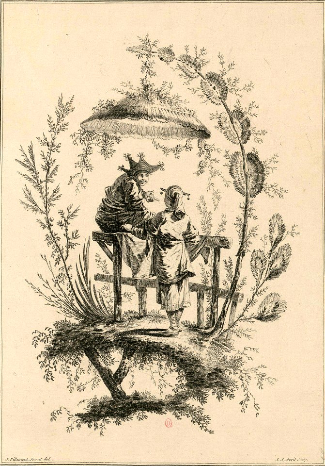 Jean-Jacques Avril Pillement - Parasols chinois 5