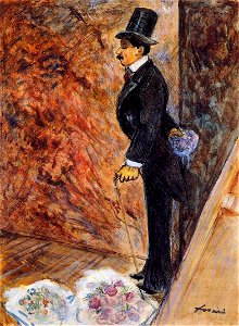 Jean-Louis Forain In the Wings. Free illustration for personal and commercial use.