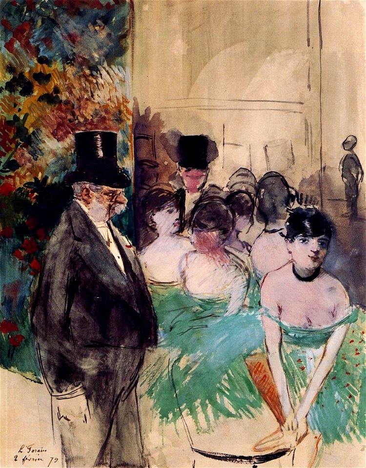 Jean-Louis Forain Intermission on Stage