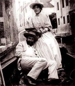 Jean-Louis Forain und Jeanne Bosc in einer Gondel