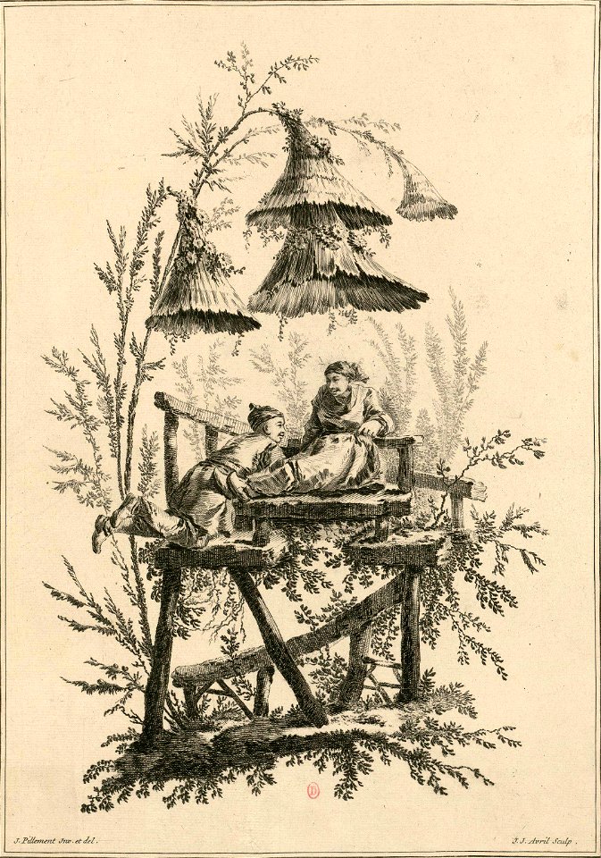 Jean-Jacques Avril Pillement - Parasols chinois 6