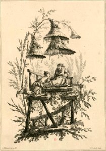 Jean-Jacques Avril Pillement - Parasols chinois 6