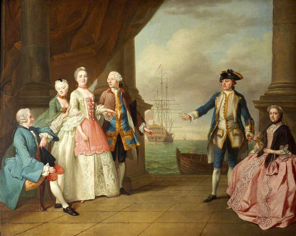 Jean-Étienne Liotard (1702-1789) - The Honourable Mrs Constantine Phipps (1722–1780), Being Led to Greet Her Brother, Captain The Honou - 851727 - National Trust