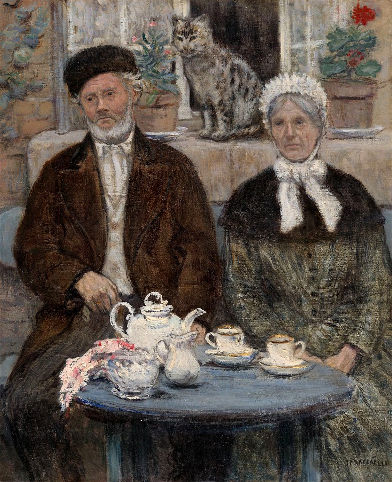 Jean-François Rafaëlli - Afternoon Tea - 2013.1051 - Art Institute of Chicago