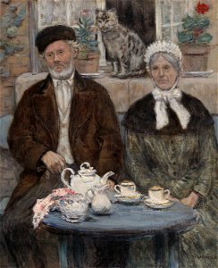 Jean-François Rafaëlli - Afternoon Tea - 2013.1051 - Art Institute of Chicago