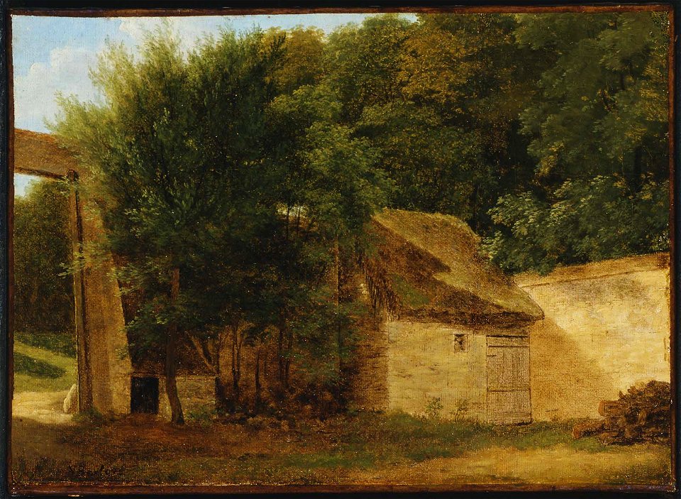 Jean-Victor Bertin - Entrance to the Park at Saint-Cloud - 44.39 - Museum of Fine Arts