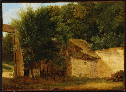 Jean-Victor Bertin - Entrance to the Park at Saint-Cloud - 44.39 - Museum of Fine Arts